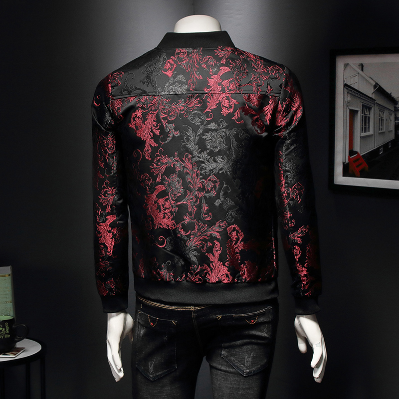 Paisley Pattern Floral Jacket  - Mens Fashion Bomber Jacket 评论和价格