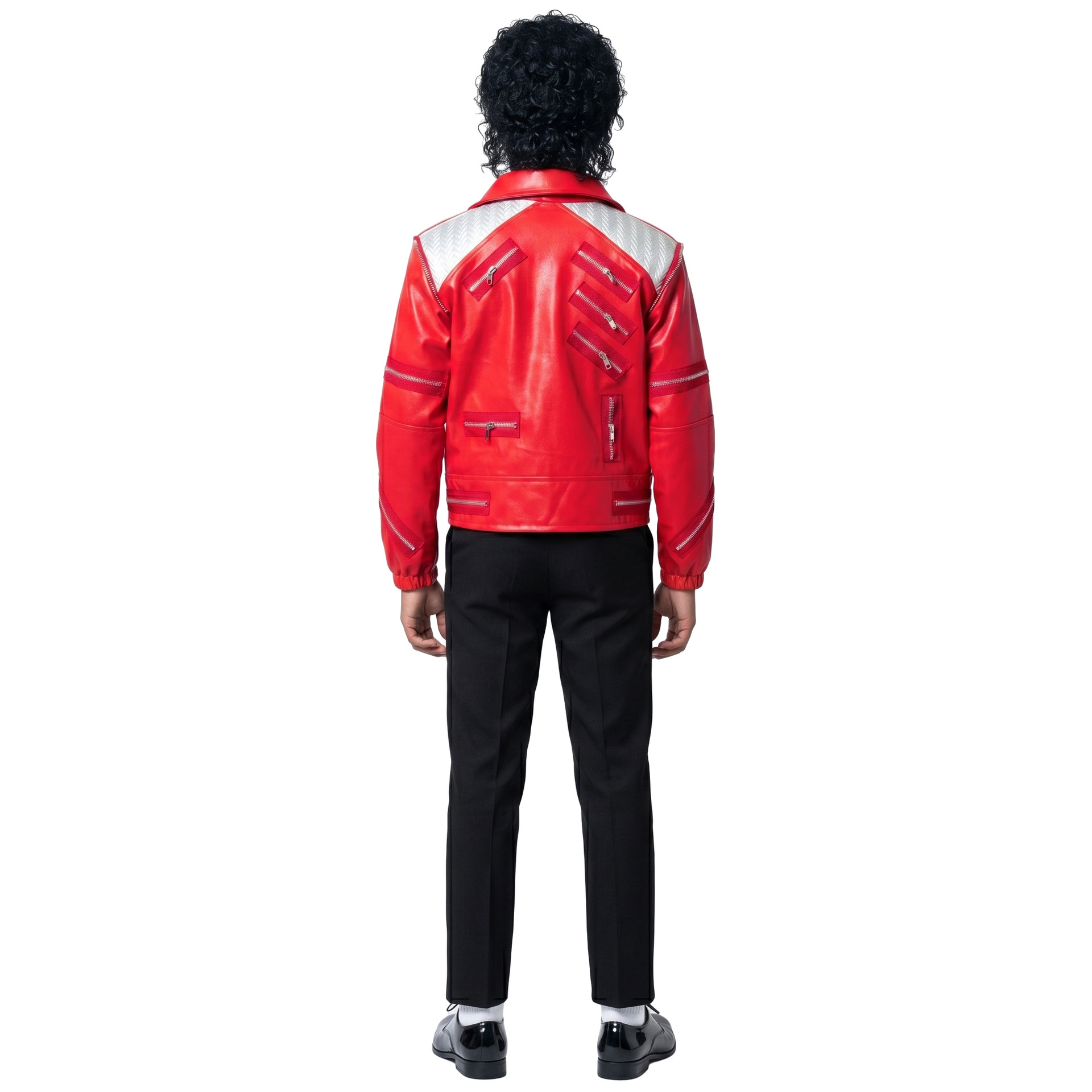80s Retro Pop Star Costume Mic - Jacket Mens Fashion 评论和价格