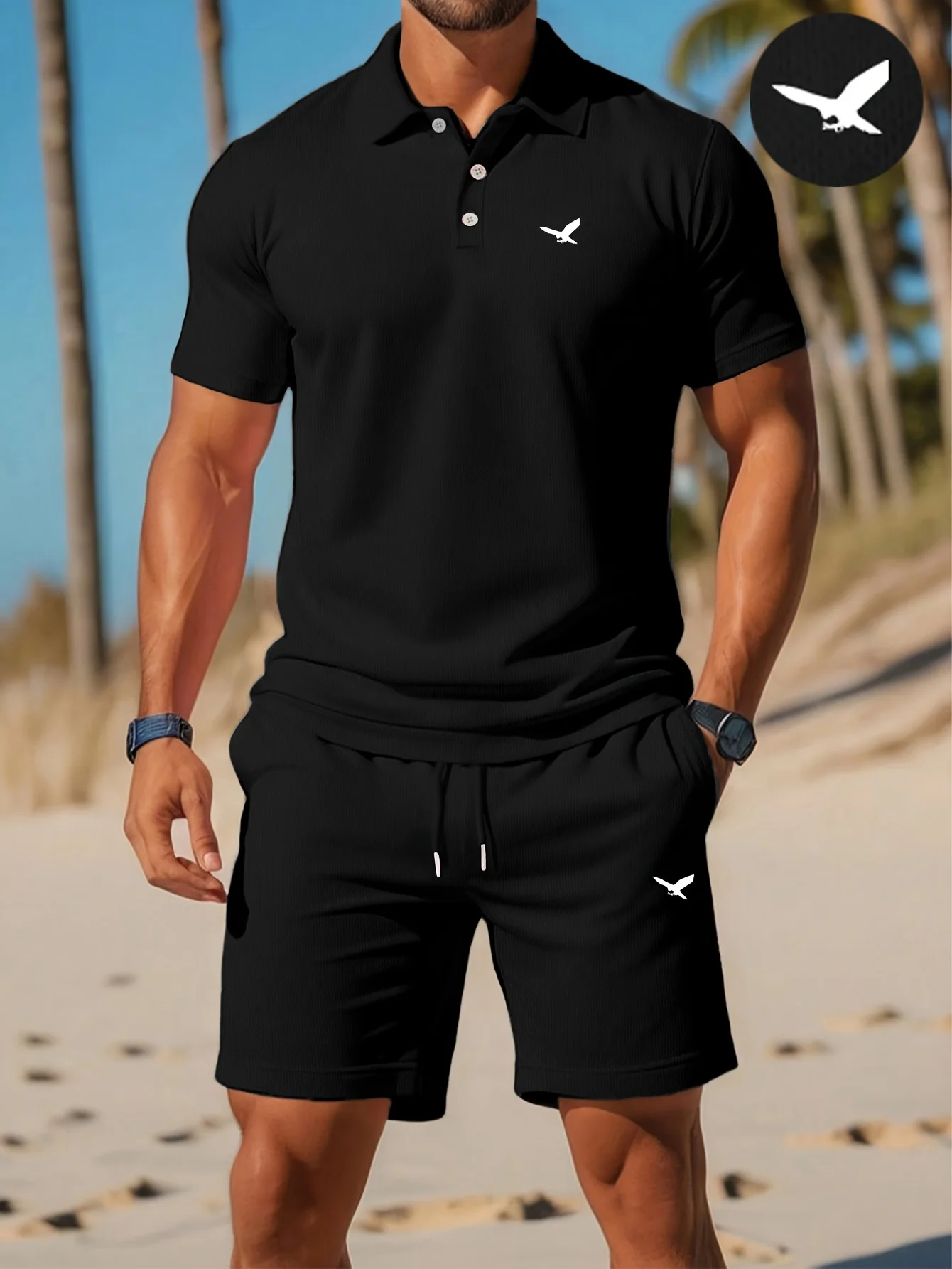 Summer New Men's Polo Shirt Se - Men'S Fashion Color 评论和价格