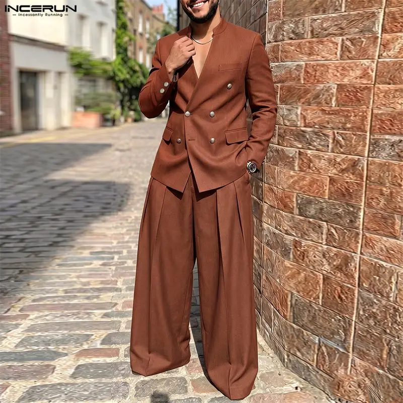 INCERUN Men's Sets Solid Color - Men'S Fashion Color 评论和价格