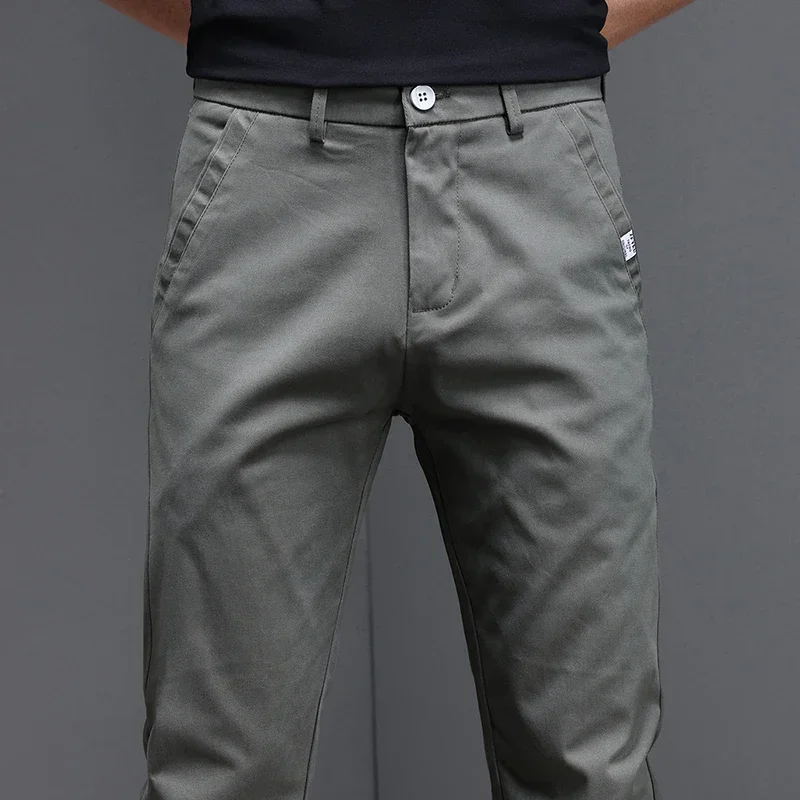 97.8% Cotton 2025 Spring Autum - Men'S Fashion Khaki Pants 评论和价格