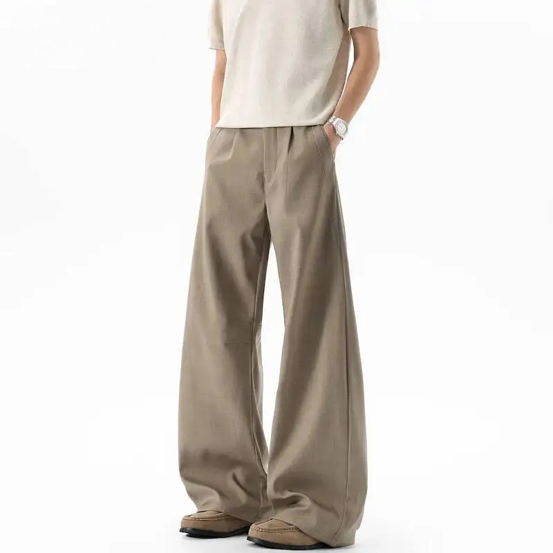 Khaki Vintage Pleated Men's Su - Men'S Fashion Khaki Pants 评论和价格