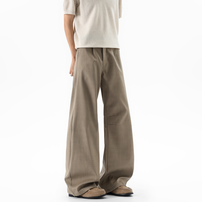 Khaki Vintage Pleated Men's Su - Men'S Fashion Khaki Pants 评论和价格