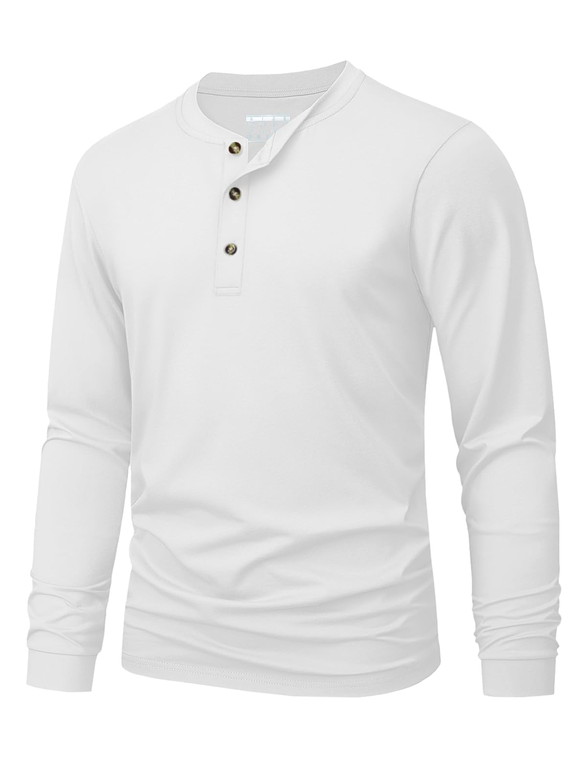 Men's Henley T-Shirt Simple So - Men'S Fashion Color 评论和价格