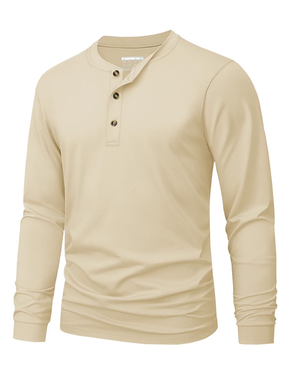 Men's Henley T-Shirt Simple So - Men'S Fashion Color 评论和价格