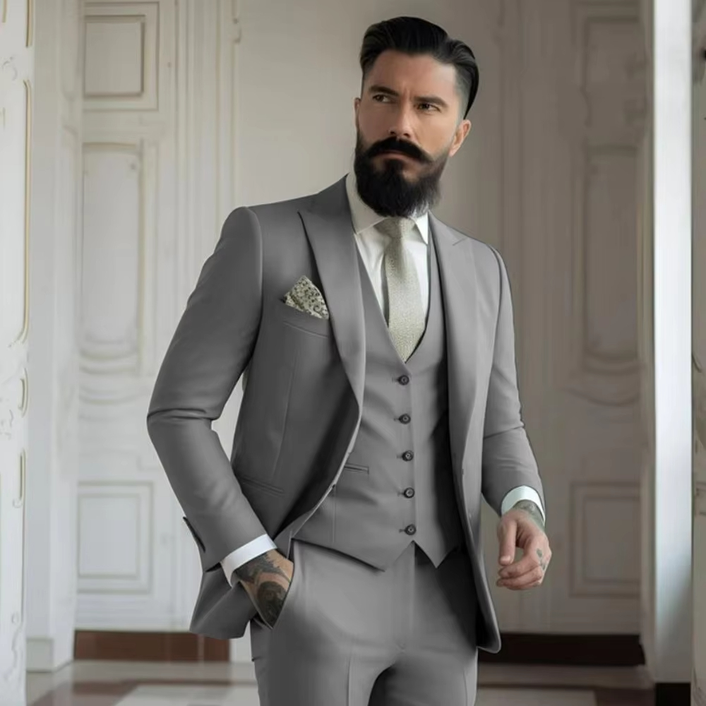 Khaki MenTuxedo Wedding Suits  - Men'S Fashion Khaki Pants 评论和价格