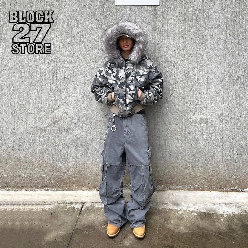 Mens Jacket Washed Camouflage  - Mens Fashion Bomber Jacket 评论和价格