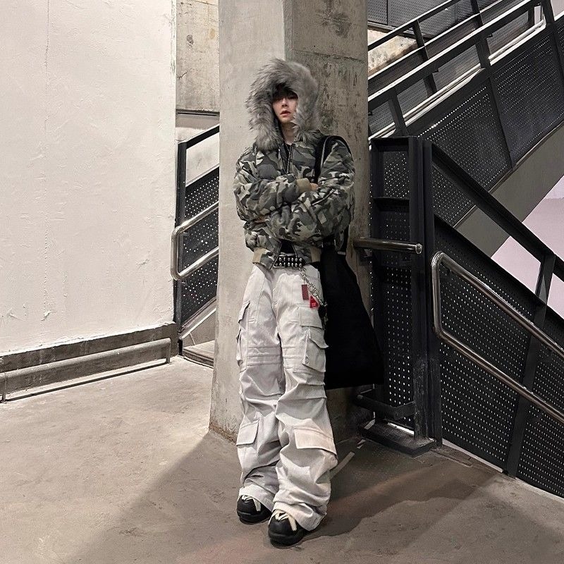 Mens Jacket Washed Camouflage  - Mens Fashion Bomber Jacket 评论和价格