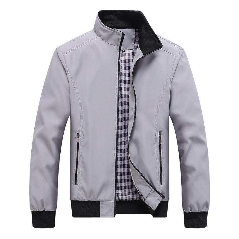New Spring Autumn Casual Solid - Mens Fashion Bomber Jacket 评论和价格