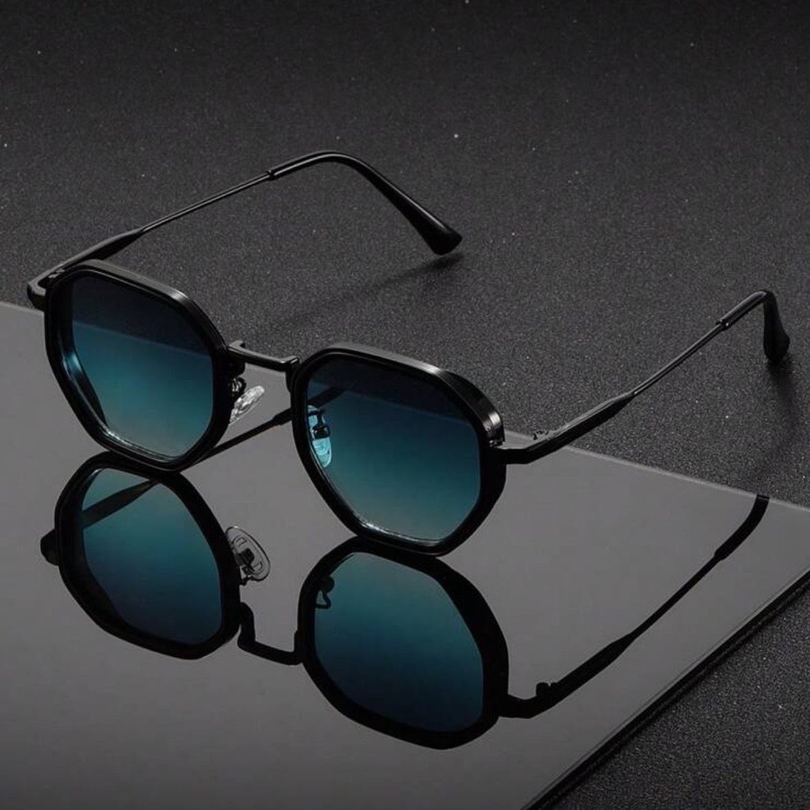 1 Pair Unisex Round Metal Fash - Men'S Fashion Round Glasses 评论和价格