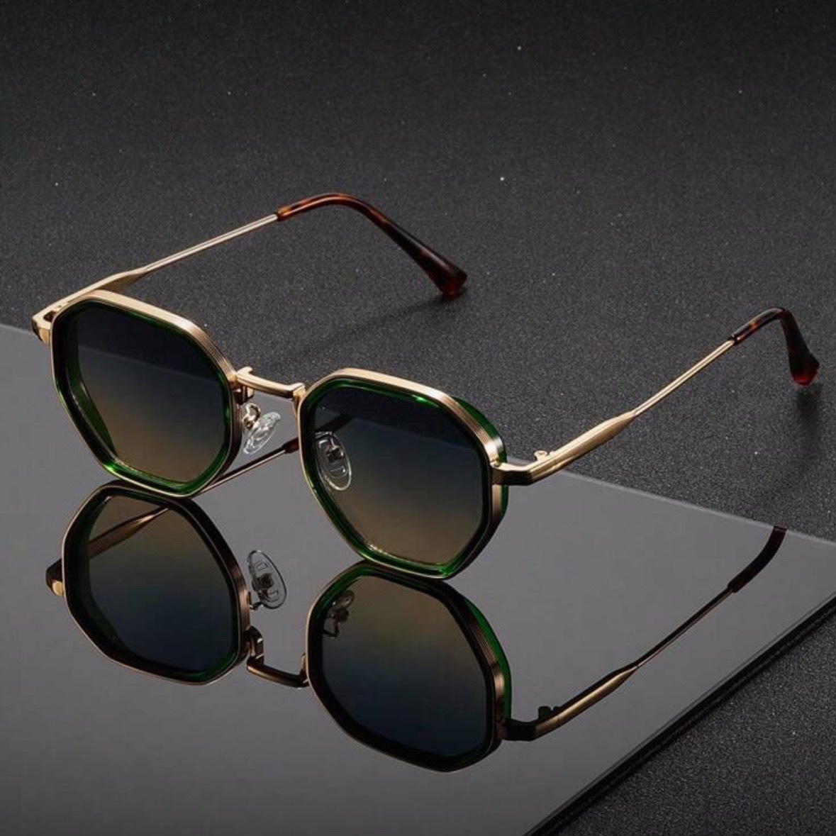 1 Pair Unisex Round Metal Fash - Men'S Fashion Round Glasses 评论和价格